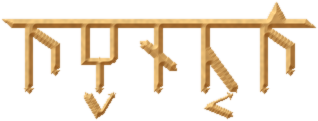 Rhunkarr, written in the dwarven script